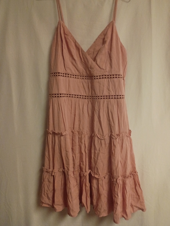 Trixxi Dresses & Skirts - Trixxi Dusty Pink Tiered Spaghetti Strap Sundress